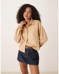 Jdy - Faux Suede Overshirt - Lyst
