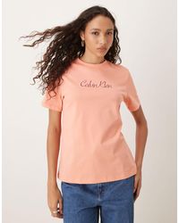 Calvin Klein - T-shirt avec inscription logo - Lyst