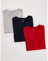Lacoste - – 3er-pack t-shirts - Lyst