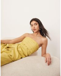 ARRANGE - Top bandeau structuré d'ensemble - pistache rayé - Lyst