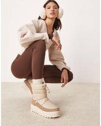 Pajar - Gepelle - après-ski en cuir - sable clair - Lyst