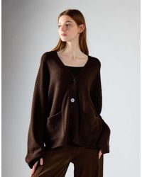 Glamorous - Button-Front V-Neck Cardigan - Lyst