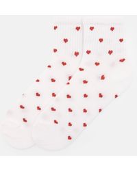 Pull&Bear - – socken mit herzmuster - Lyst