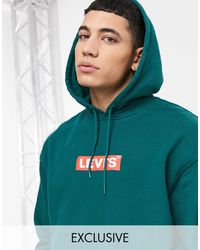levis green hoodie