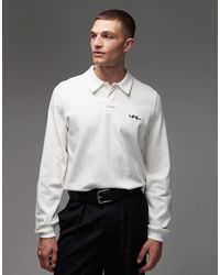 Paul Smith - Paul Smith Logo Long Sleeve Polo - Lyst