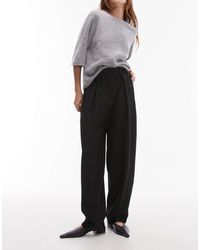 & Other Stories - Tailored Tapered Leg Trousers With Front Pleat Detail - Lyst