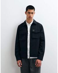 Fred Perry - Ripstop Zip Up Pocket Overshirt - Lyst