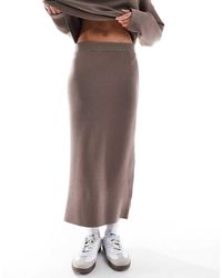 Object - Structured Knit Midi Skirt Co-ord - Lyst