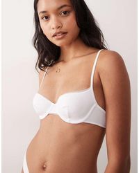 ASOS - Yara Rib Underwire Bra With Mesh Binding - Lyst