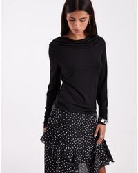 Vero Moda - Long Sleeve Waterfall Top - Lyst