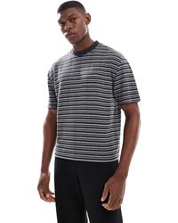 ASOS - – kastig und lässig geschnittenes t-shirt mit streifen - Lyst