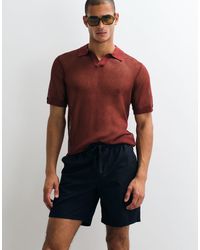 ASOS - Wide Linen-blend Shorts - Lyst