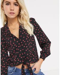 oasis polka dot top