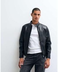 Mango - Faux Leather Jacket - Lyst
