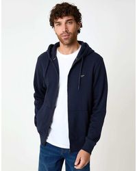 Threadbare - Cotton Blend 'Tangerine' Zip Through Hoodie - Lyst