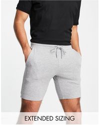 ASOS - Pantalones cortos gris jaspeado - Lyst