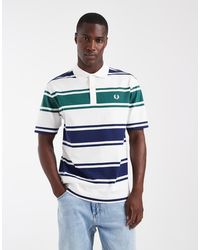 Fred Perry - Relaxed Striped Polo Shirt - Lyst