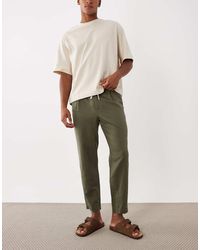 Mango - 100% Linen Straight Fit Trousers - Lyst