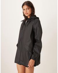 Jdy - Longline Hooded Raincoat - Lyst