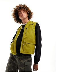 The North Face - Heritage Cotton Zip Up Utility Vest - Lyst