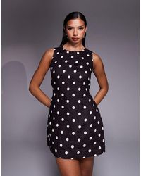 Forever New - Linen Shift Tie Waist Mini Dress - Lyst