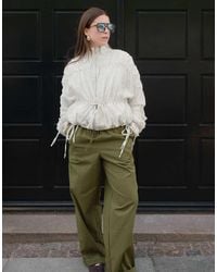 NA-KD - X Charlotte Olivia Folded Waist Detail Trousers - Lyst