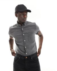 ASOS - Slim Fit Stretch Denim Shirt - Lyst