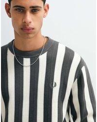 Fred Perry - Textured Stripe Jumper - Lyst