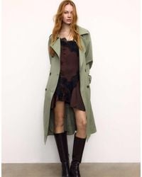 Stradivarius - Long Flowing Trench Coat - Lyst