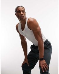 Nike - Athletic Club Ribbed Vest - Lyst