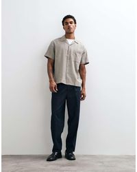 Only & Sons - Linen Blend Textured Short Sleeve Shirt Co-ord - Lyst