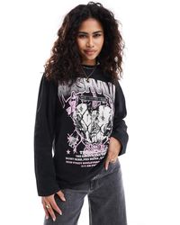 ASOS - Long Sleeve Skater Tee With Nashville Graphic - Lyst