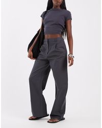 ASOS - Tailored Barrel Trouser With Pleat Front - Lyst