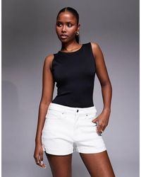 GOOD AMERICAN - Sculpted Scoop Neck Sleeveless Bodysuit - Lyst