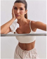 Aim'n - Cream Sculpting Strap Bra - Lyst