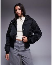 ASOS - Weekend collective – wattierte cropped-jacke - Lyst