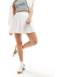 ASOS - Ponte Pleated Mini Skirt - Lyst