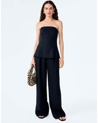OMNES - Tops Etta Top Structured Strapless Linen Top - Lyst