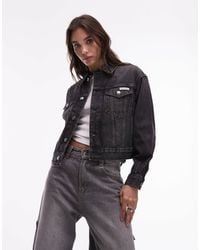 Calvin Klein - – truckerjacke aus denim im 90er-jahre-stil - Lyst