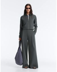 Oysho - Striped Cotton Piqué Jacket - Lyst