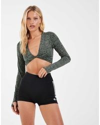 adidas Originals - Primelift Workout Snake Twist Reversible Long Sleeve T-Shirt - Lyst