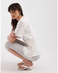 ASOS - Lace Up Tie Side T-Shirt - Lyst