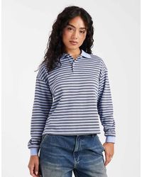 Brave Soul - Long Sleeve Rugby Top - Lyst