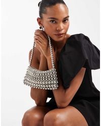 ASOS - Metal Beaded Clutch Bag - Lyst