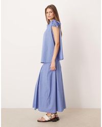 Glamorous - Gestreepte Midaxi Rok Met Lage Taille - Lyst