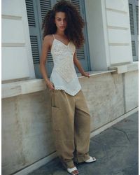 Pull&Bear - Utility Barrel Broek - Lyst