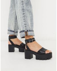 truffle collection black heels