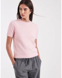 Threadbare - – kurzärmliges, flauschiges strick-oberteil - Lyst