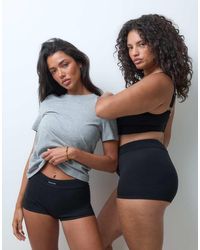 Reign Studio - Conna Braguita Bóxer De Talle Alto En - Lyst