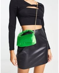 ASOS - Crossbody Bag With Ruched Top Handle And Removeable Chain Strap - Lyst